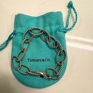 Tiffany & Co sterling silver twist link bracelet